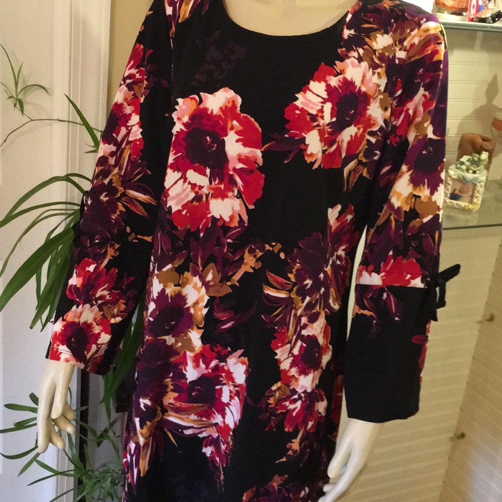 New York Collection Pink Flower Burst Dress